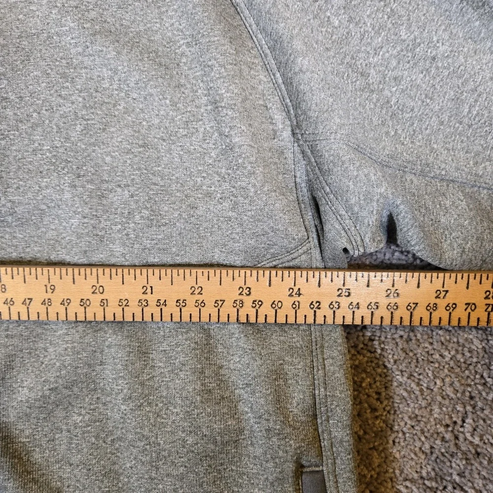 The North Face Mens 2XL Gray Canyonlands Full Zip Fleece Stretch Jacket Hiking